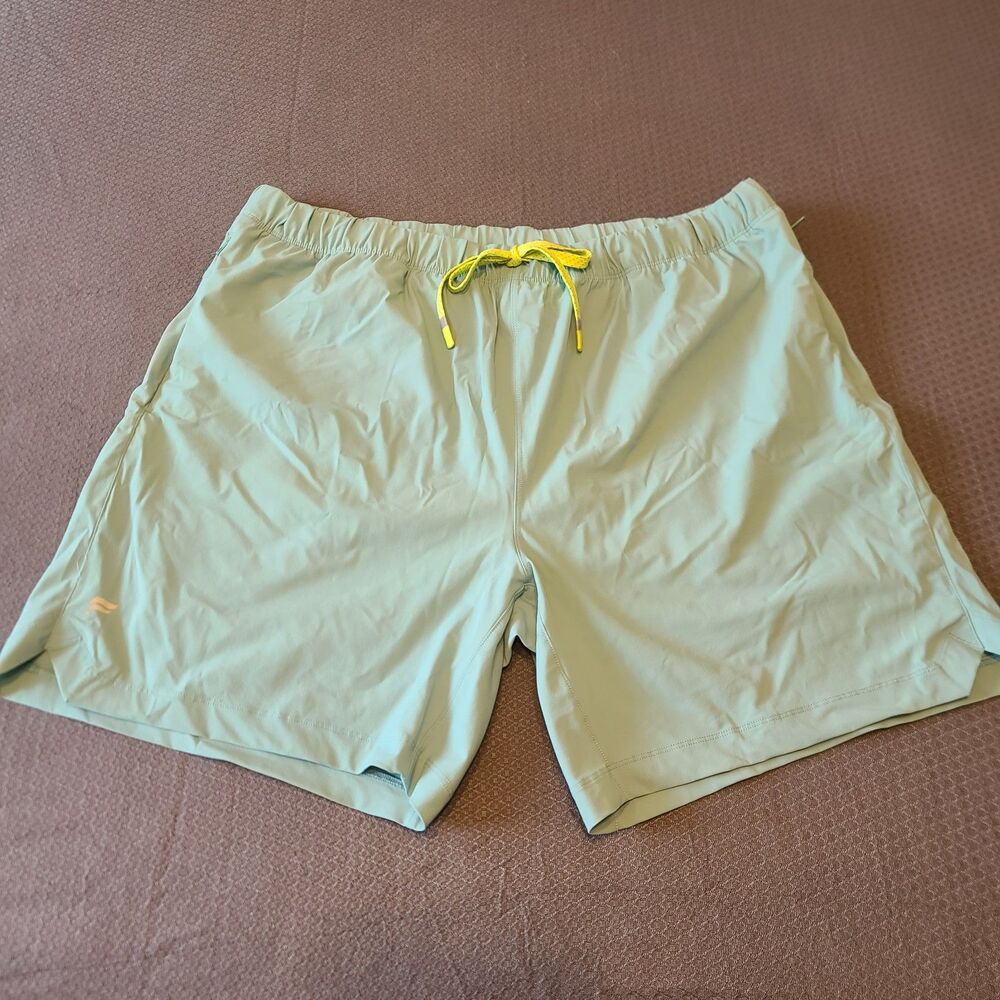 Fabletics The One Short Mens XXL Mint Green Athletic Training Lined Athleisure